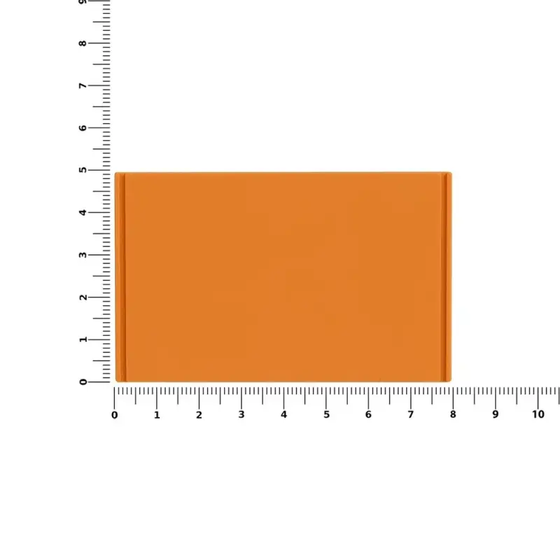 Лейбл из ПВХ Dzeta, XL, оранжевый
