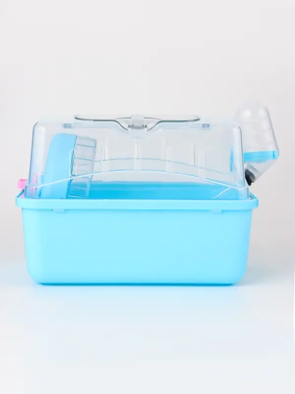 Клетка-переноска для грызунов, 23 х 17 х 16 см, бирюзовая