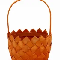 Набор корзин плетёных, 2 шт., 20&times;20&times;12 см, 16&times;16&times;10 см, ива, натуральный цвет