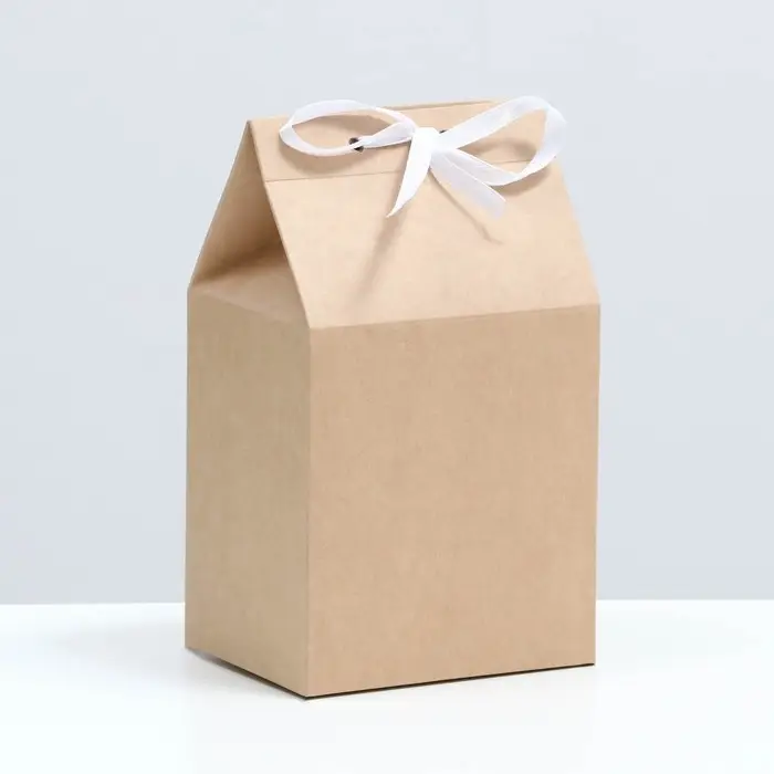 Бонбоньерка, крафтовая, 8×10×16 см Бонбоньерка, крафтовая, 8×10×16 см