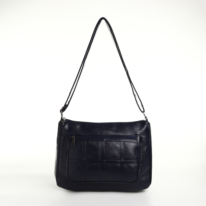 Сумка женская на молнии, цвет синий Сумка женская на молнии, цвет синий