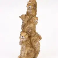 Садовая фигура из полистоуна &laquo;Трио белок&raquo;, 11.5&times;9.5&times;30 см, Greengo