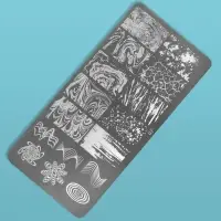 Пластина для стемпинга металлическая &laquo;Узор&raquo;, 12&times;6 см