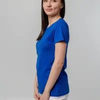 Футболка женская T-bolka Stretch Lady, ярко-синяя (royal), размер S