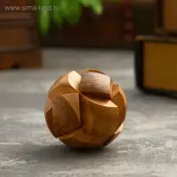 Головоломка из дерева «Шарик», 6 частей, 6×6×6 см