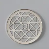 Крышка металлическая для вазы "Классик" d-12 см, серебро