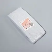 Пилка для ногтей, бумеранг, 180/240 грит, 18 см, фасовка 20 шт, серая