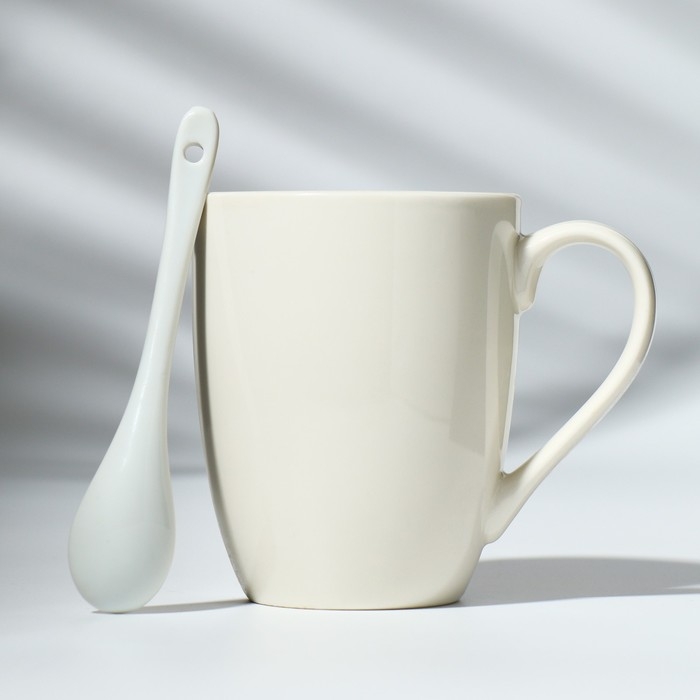 День матери. Кружка керамическая с ложкой «Мамы, как пуговки», 310 мл День матери. Кружка керамическая с ложкой «Мамы, как пуговки», 310 мл