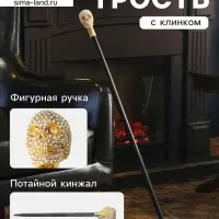 Сувенирная трость с клинком 30 см, набалдашник: череп