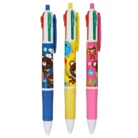 Ручка шариковая Calligrata, автоматическая, 4-цветная, корпус с рисунком, МИКС