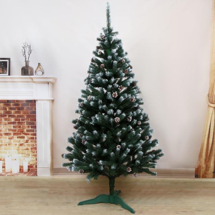 Ёлка искусственная Ёлка искусственная "Таёжная" элитная ( с серебряными шишками) 180 см