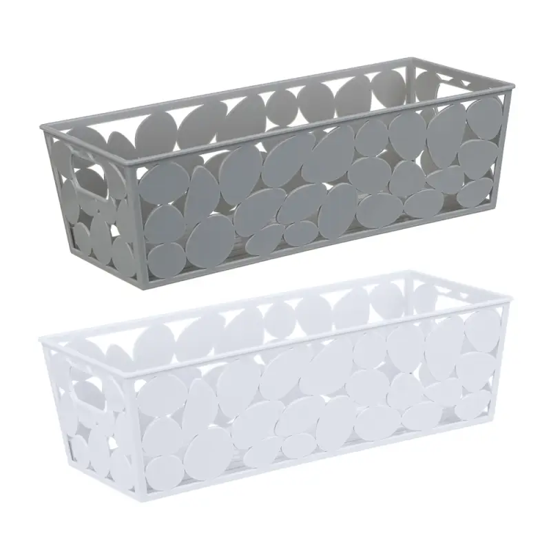 Корзинка для хранения тм VETTA, пластик, 25,5x10x7,5см, 2 цвета