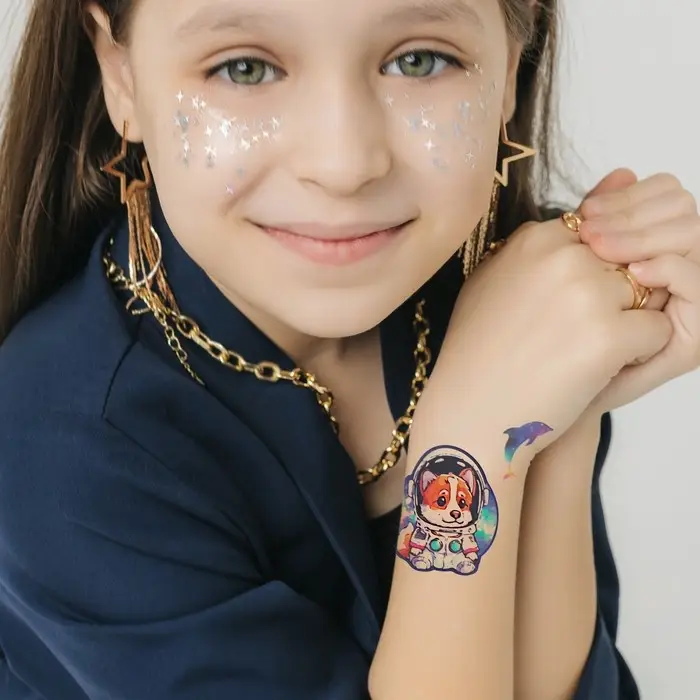 Переводные тату на тело цветные «Космос», 7.5×14 см