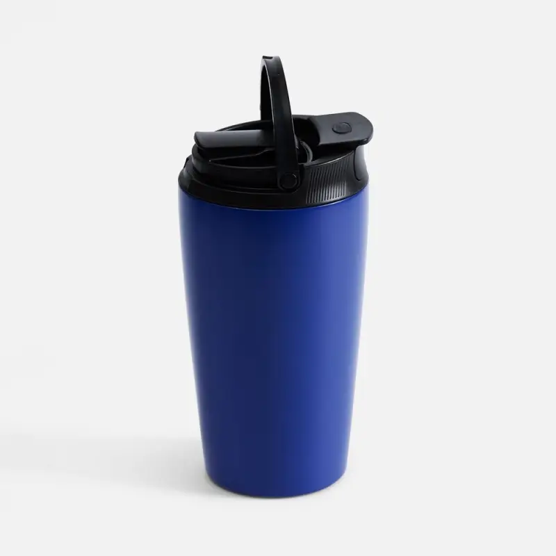 Термостакан с двумя поильниками Duetta, синий Термостакан с двумя поильниками Duetta, синий