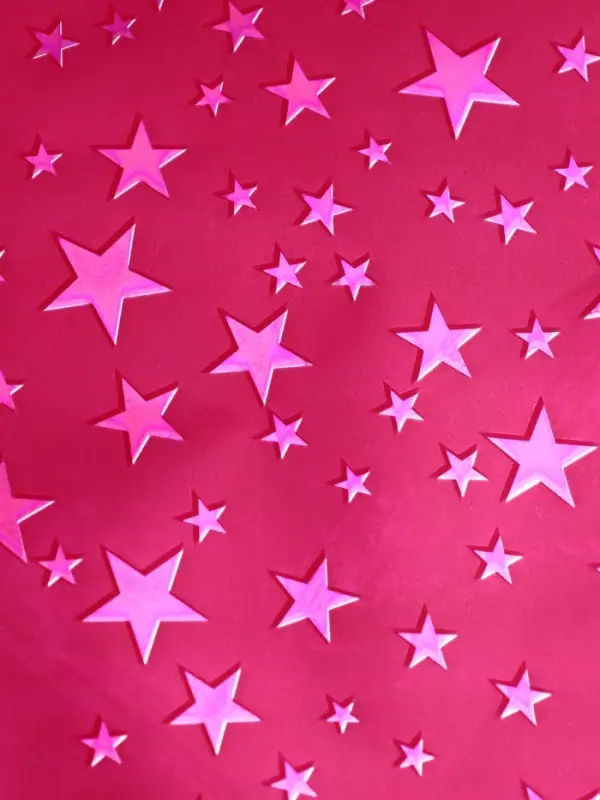 Пленка голография «Звёзды» розовый 70×100 см