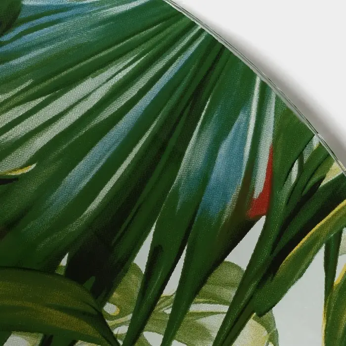 Тарелка стеклянная Доляна «Монстера», d=23 см Тарелка стеклянная Доляна «Монстера», d=23 см