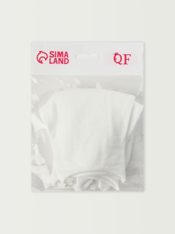 Перчатки хлопковые пара р-р L бел пакет Перчатки хлопковые пара р-р L бел пакет