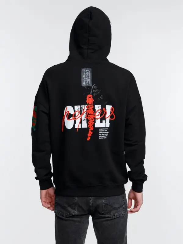 Худи унисекс Hand Some, черное, размер XS/S Худи унисекс Hand Some, черное, размер XS/S