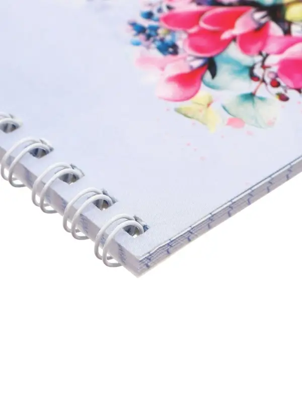 Блокнот А6, 40 листов в клетку, Floral notebook, на гребне, МИКС
