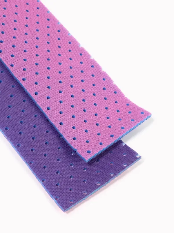 Стельки для обуви, дышащие, для вырезания, в рулоне, 150&times;9 см, фиолетовый/розовый