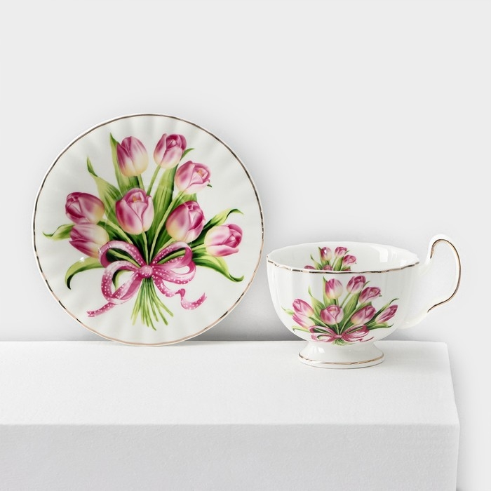 Сервиз фарфоровый чайный Spring, 12 предметов: 6 кружек 220 мл, 6 блюдец d=15 см, цвет белый Сервиз фарфоровый чайный Spring, 12 предметов: 6 кружек 220 мл, 6 блюдец d=15 см, цвет белый