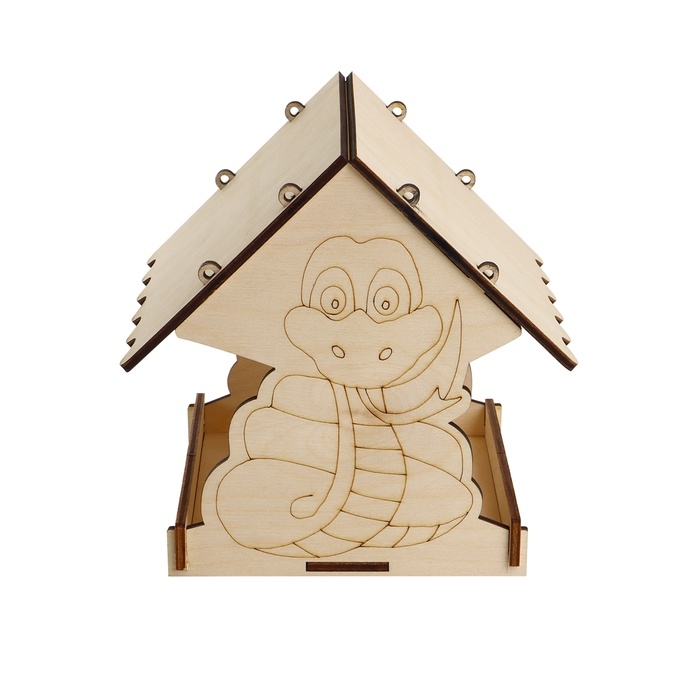 Кормушка из дерева своими руками, «Символ года Змей», 18 × 16 × 15 см, МИКС, Greengo Кормушка из дерева своими руками, «Символ года Змей», 18 × 16 × 15 см, МИКС, Greengo