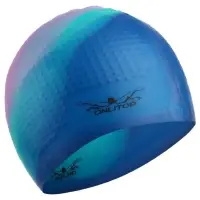 Шапочка для плавания взрослая ONLYTOP, силиконовая, обхват 54-60 см, МИКС