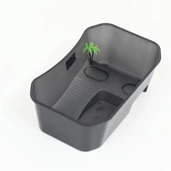 Отсадник для черепах, 40&times;24.5&times;13 см, пластик, чёрный