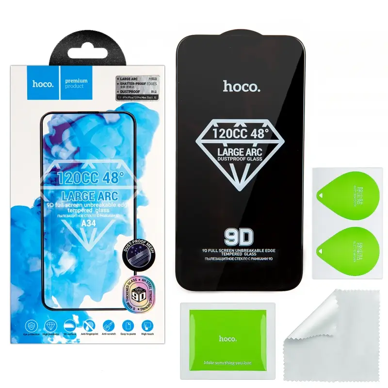 Защитное стекло iPh 13 Pro Max/14 Plus Dustproof A34 HOCO Защитное стекло iPh 13 Pro Max/14 Plus Dustproof A34 HOCO