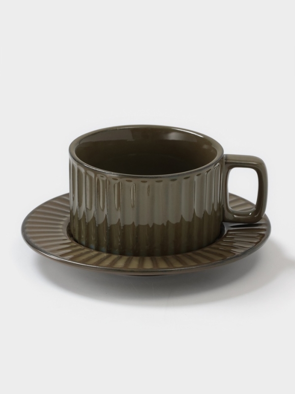 Чайная пара   Чайная пара  "Винтаж" 15х7см, цвет зеленый