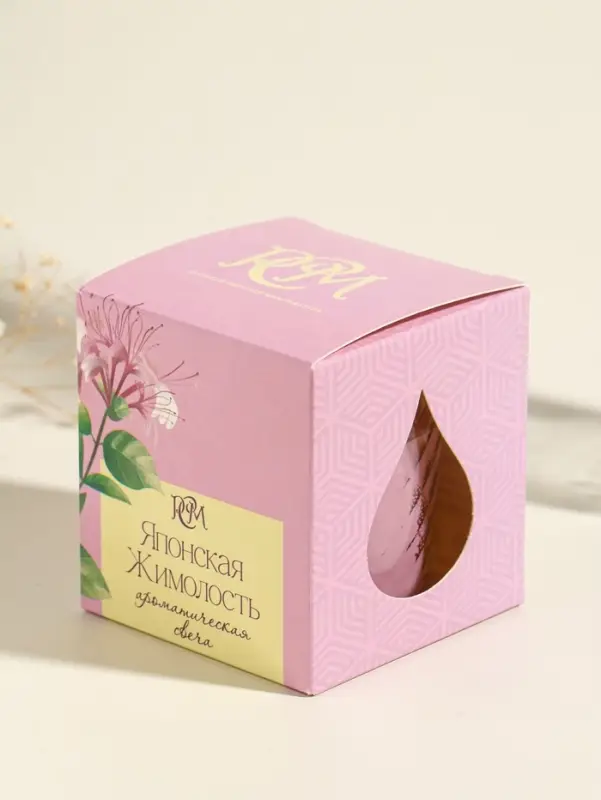 Ароматическая свеча в стакане &laquo;Японская жимолость&raquo;, 8&times;8.5 см, 30 ч