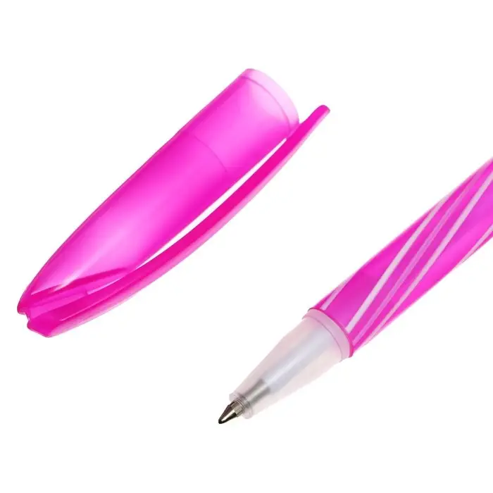 Набор ручек шариковых, 0.5 мм, 4 штуки Набор ручек шариковых, 0.5 мм, 4 штуки "Спираль", стержень синий, флуоресцентный корпус, МИКС