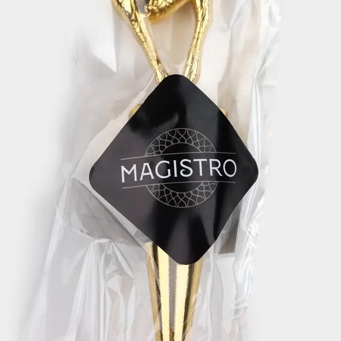 Пробка для бутылки новогодняя Magistro &laquo;Олень&raquo;, 11.5 см, цинковый сплав, золотистые