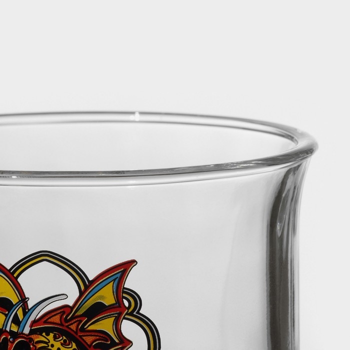 Кружка стеклянная «Змей», 450 мл