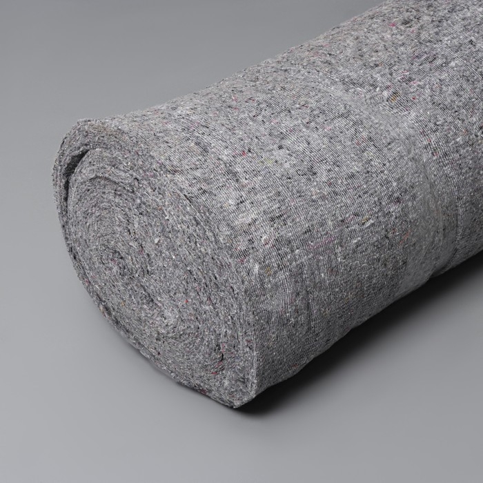 Полотно нетканое, 2,5 мм, серое, ширина 150 см, 50 м.п., плотность 180 г/м2 Полотно нетканое, 2,5 мм, серое, ширина 150 см, 50 м.п., плотность 180 г/м2