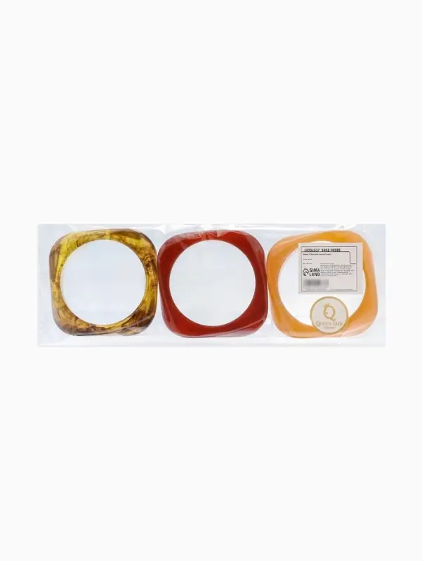 Набор 3 браслета манжета &laquo;Тренд&raquo;, акрил, разноцветный