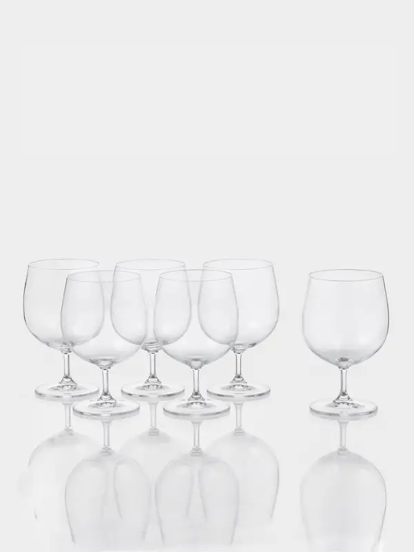 Бокалы для пива &laquo;Пион&raquo;, 380 мл, набор 6 шт., стекло, прозрачные