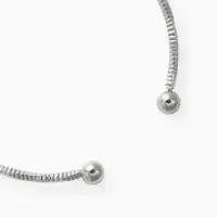 Набор 2 предмета: чокер, браслет &laquo;Обруч&raquo;, сердце, цвет серебро