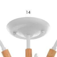 Люстра потолочная BayerLux &laquo;Нельсен&raquo;, Е27, 3&times;40 Вт, 57&times;57&times;25 см, белая