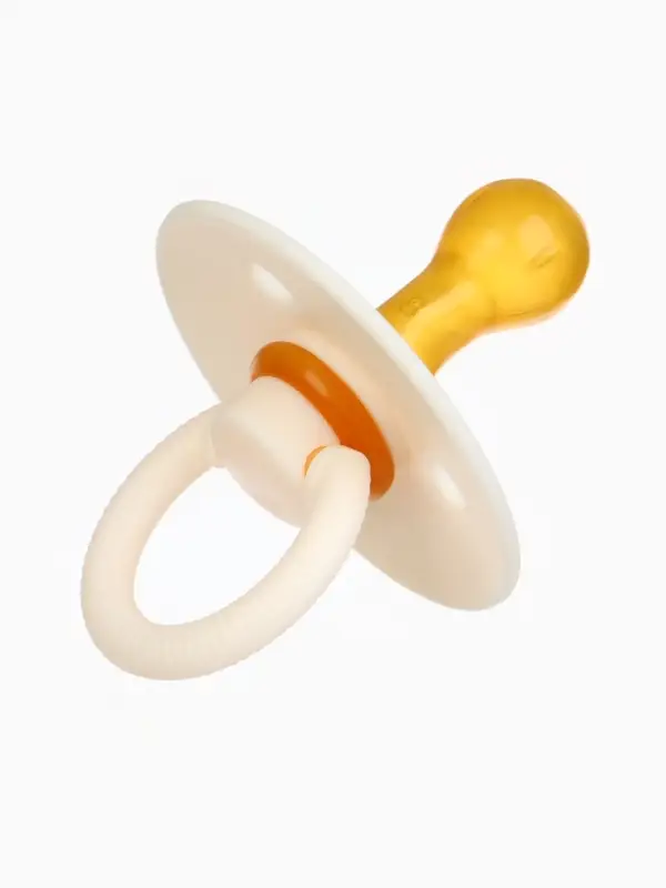 Набор классических пустышек, 2 шт., латекс, цв.айвори/зеленый, в контейнере, от 0 +., M&B Набор классических пустышек, 2 шт., латекс, цв.айвори/зеленый, в контейнере, от 0 +., M&B