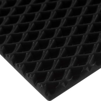 Коврик входной универсальный ромб 680х830мм черный