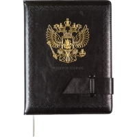 Дневник школьный 1-11 класс, deVENTE «Герб», искусственная кожа, черный