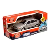 Машинка пластиковая Lada-2114 Samara, инерция, 11 см, серебристая