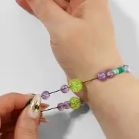 Нить для плетения, эластичная, 100&plusmn;1 м, d=1 мм, чёрная