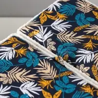 Шкатулка для рукоделия и шитья &laquo;Лесные веточки на синем&raquo;, хранение ниток, иголок, мелочи, 19&times;26&times;14.5 см