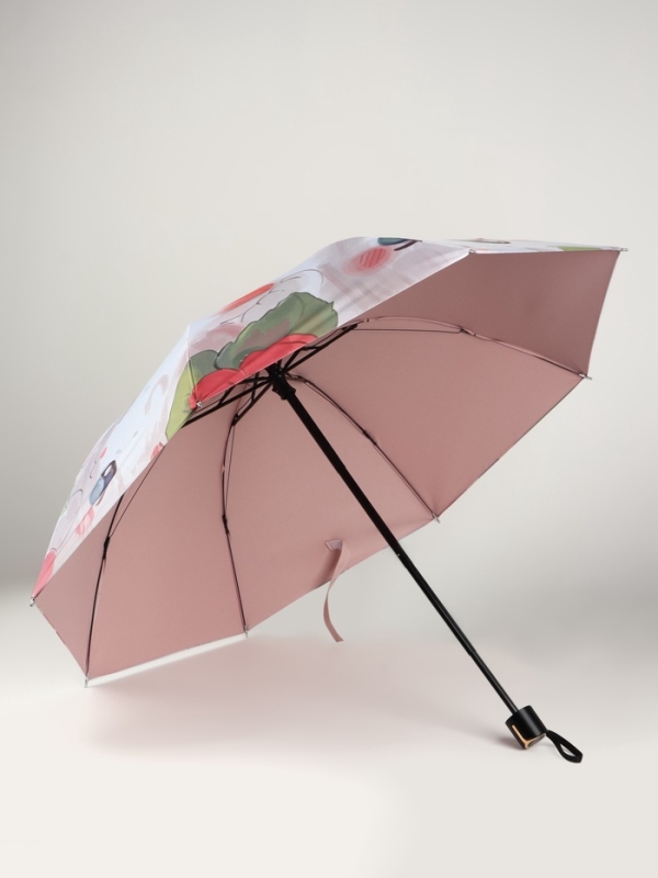 Зонт механический «Рисунки», 4 сложения, 8 спиц, R=47/56 см, d=94 см, МИКС Зонт механический «Рисунки», 4 сложения, 8 спиц, R=47/56 см, d=94 см, МИКС