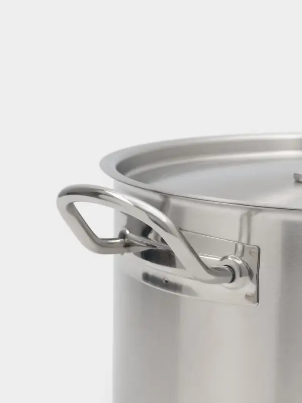 Ковш Hanna Kn&ouml;vell, 6.3 л, d=24, h=14 см, с крышкой, толщина стенки 0.8 мм, индукция, нержавеющая сталь