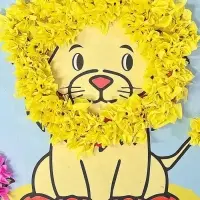 Объемная аппликация "Лев". По методике Монтессори. 257123