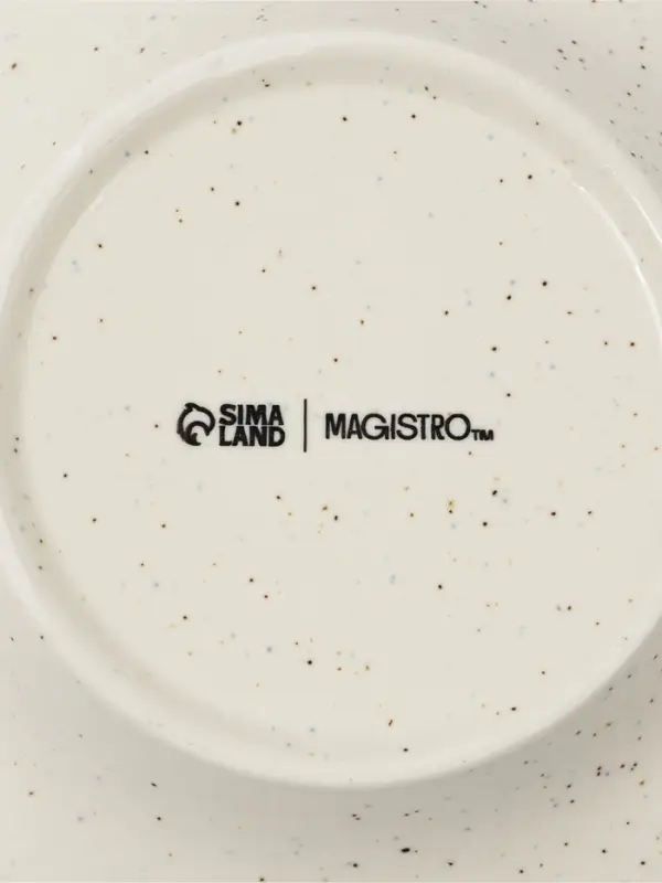 Тарелка для пасты Magistro Poursephona, 140 мл, d=21 см, фарфор, белая