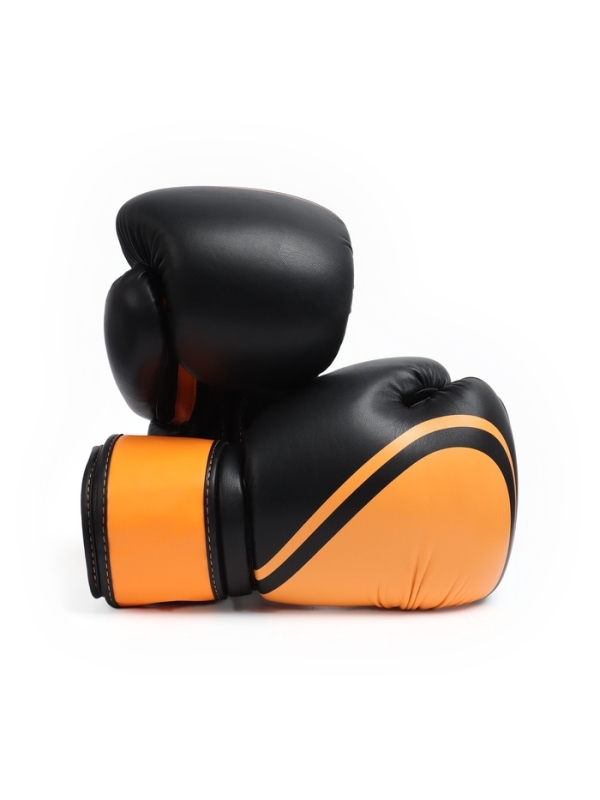 Боксёрские перчатки FIGHT EMPIRE, URBAN, чёрно-оранжевые, размер 12 oz